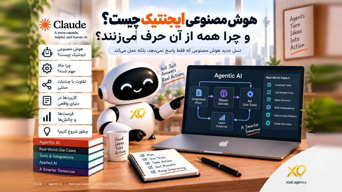 کاور مقاله هوش مصنوعی ایجنتیک چیست و چرا همه از آن حرف می‌زنند
