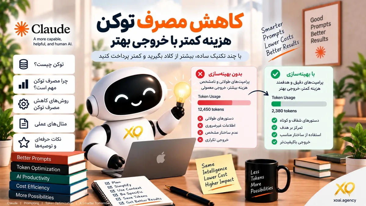 کاور مقاله کاهش مصرف توکن؛ هزینه کمتر با خروجی بهتر