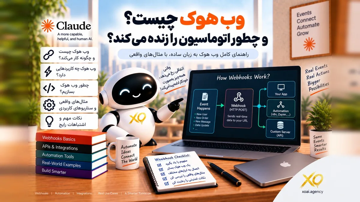 کاور مقاله وب هوک چیست و چطور اتوماسیون را زنده میکند