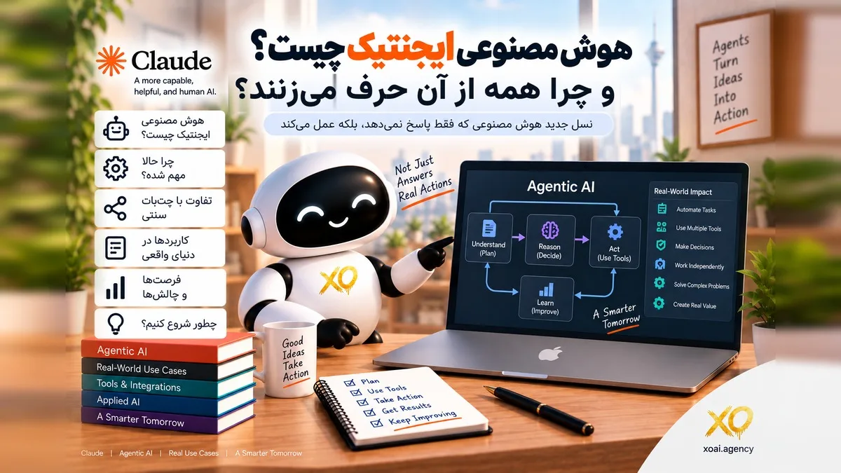 کاور مقاله هوش مصنوعی ایجنتیک چیست و چرا همه از آن حرف میزنند