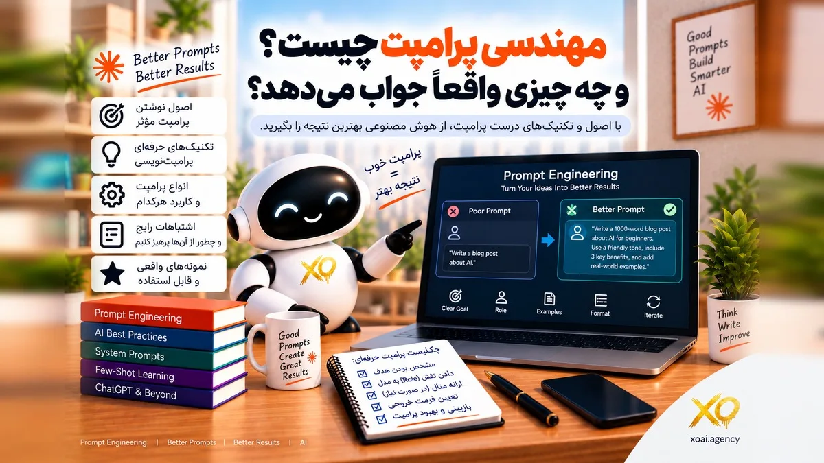 کاور مقاله مهندسی پرامپت چیست و چه چیزی واقعاً جواب میدهد