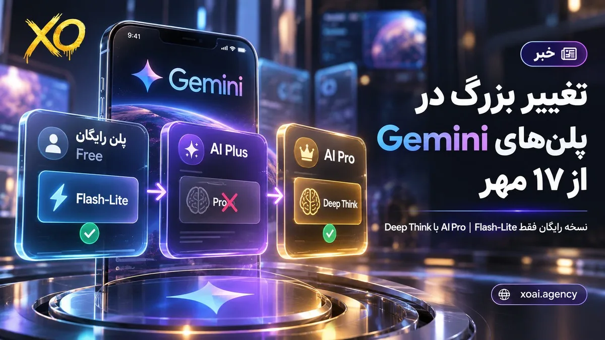 کاور خبر تغییر پلنهای Gemini از ۱۷ مهر؛ نسخهی Gemini رایگان فقط Flash-Lite، پلن AI Plus بدون Pro و پلن AI Pro با Deep Think